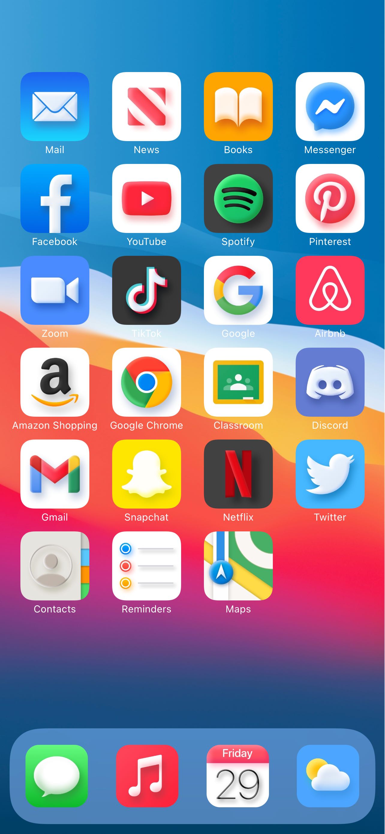 macOS Big Sur x iPhone Home Preview