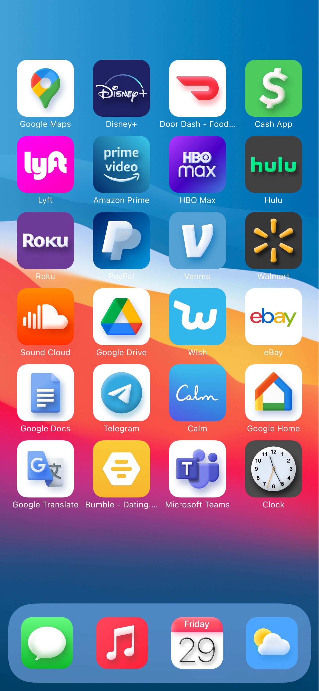 macOS Big Sur x iPhone Home Preview